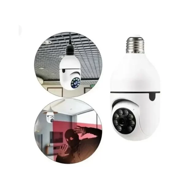 CÂMERA IP SEGURANÇA LAMPADA WIFI SMART CAMERA JORTAN JT-8177 - Image 2